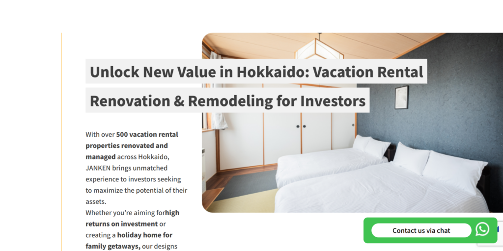 Airbnb Management Japan, Furano, Niseko, ROI, Kukan Inc.
