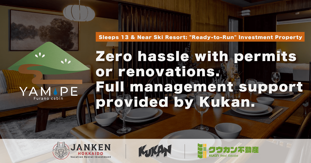 Licensed & Fully Renovated: Private Rental Cabin "YAM-PE" in Yamabe, Furano Now On Sale!