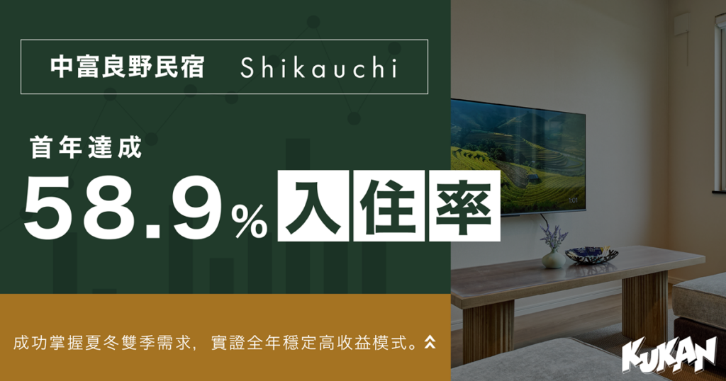 北海道中富良野獨棟度假別墅「Shikauchi」營運首年平均住房率達58.9%主圖海報